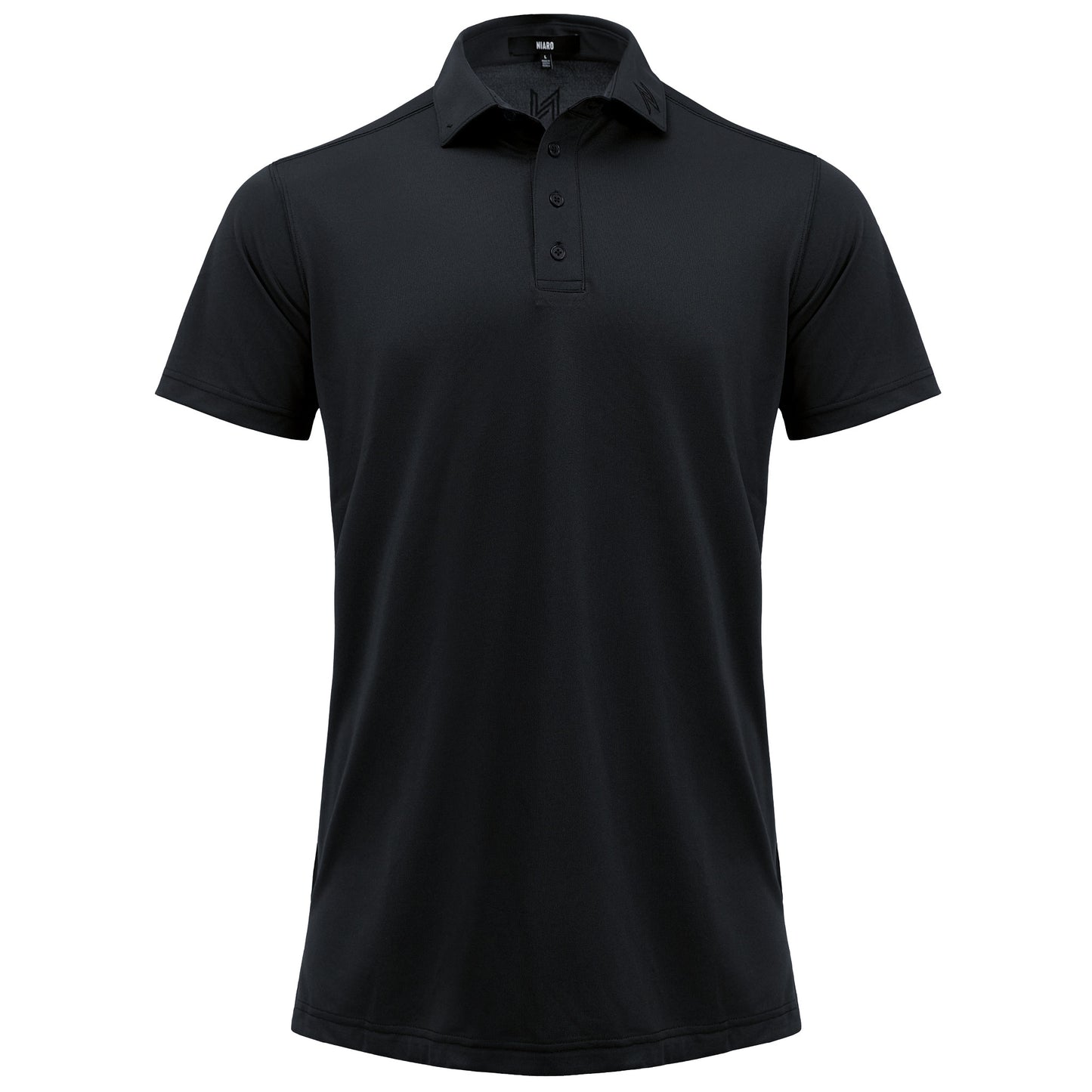 Signature Solid Polo — Caviar