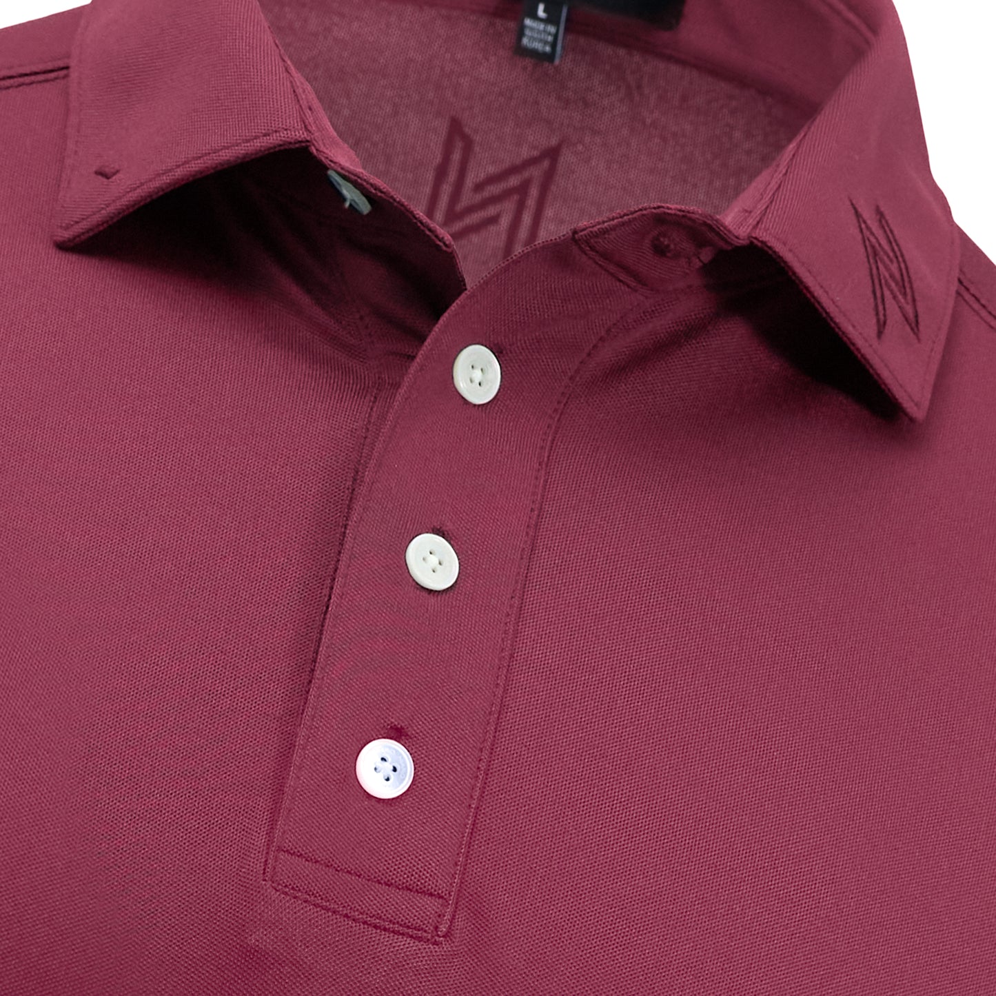 Signature Solid Polo — Bordeaux