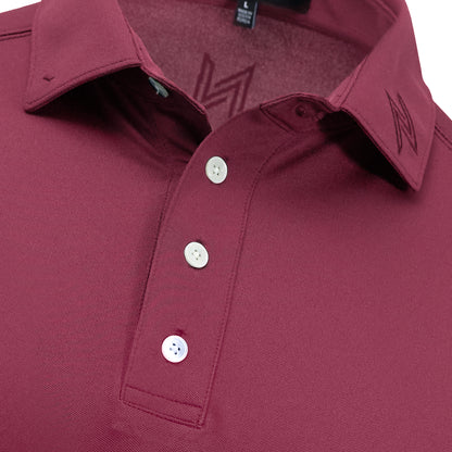 Signature Solid Polo — Bordeaux
