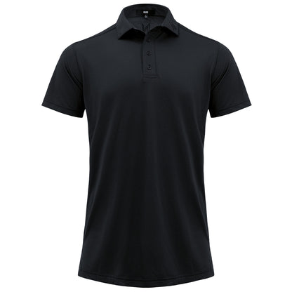 Signature Solid Polo — Caviar
