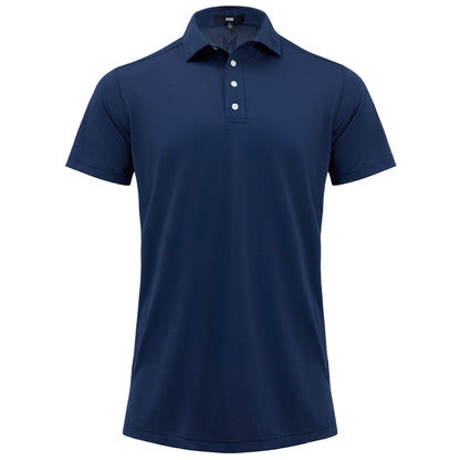 Signature Solid Polo — Black Iris