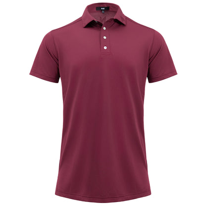 Signature Solid Polo — Bordeaux