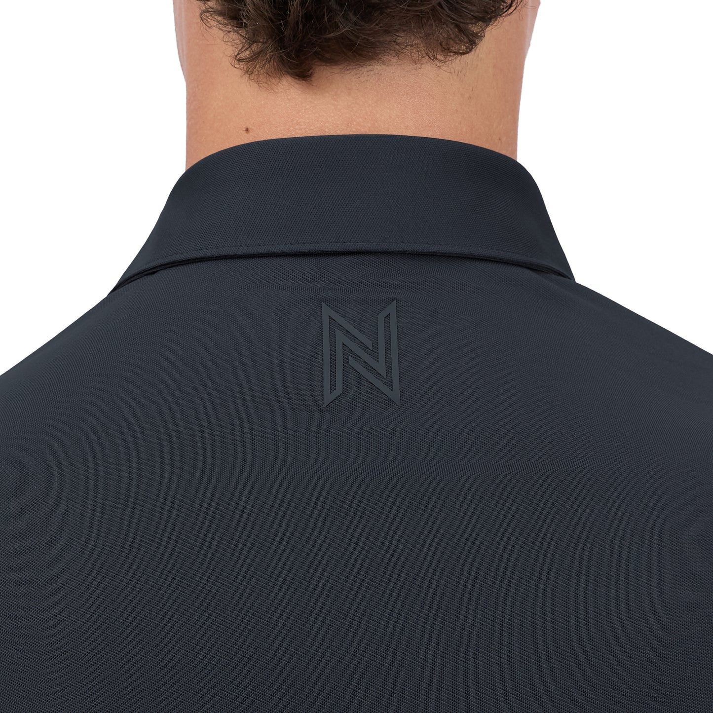 Signature Solid Polo — Caviar