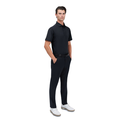 Signature Solid Polo — Caviar