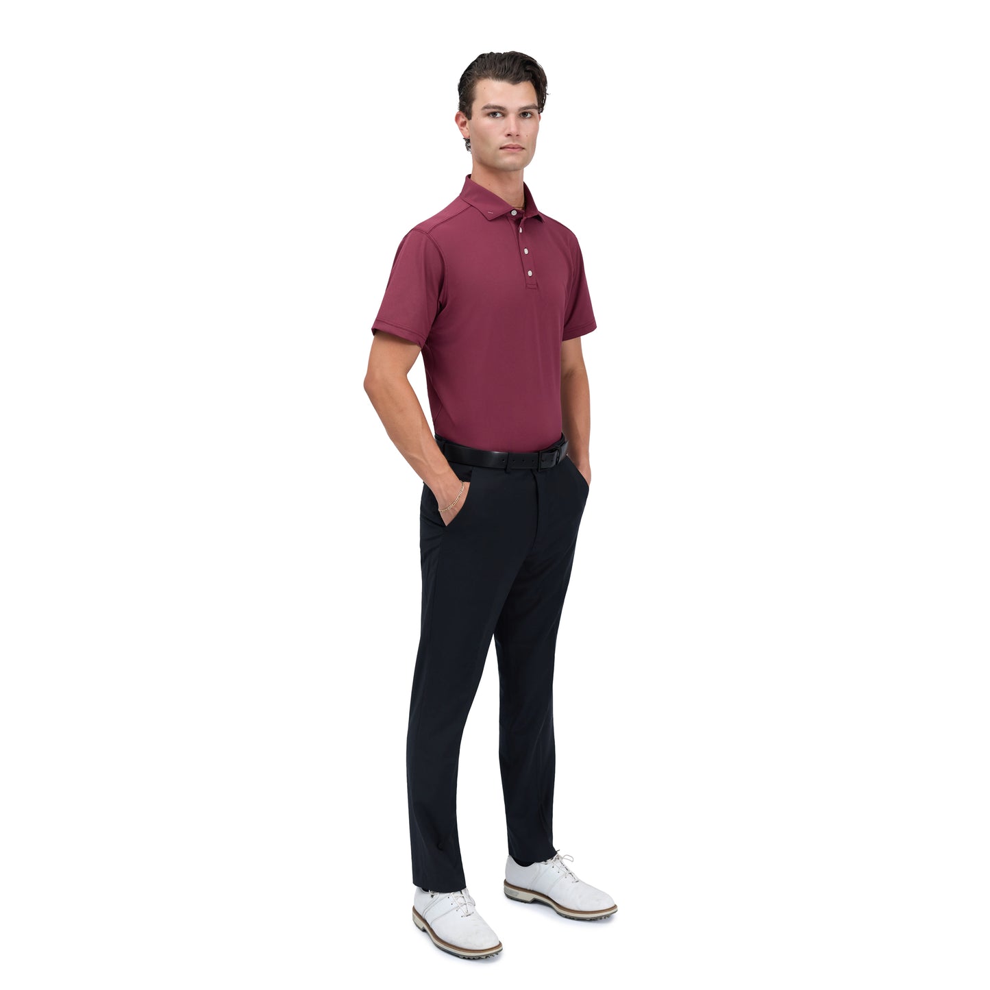 Signature Solid Polo — Bordeaux